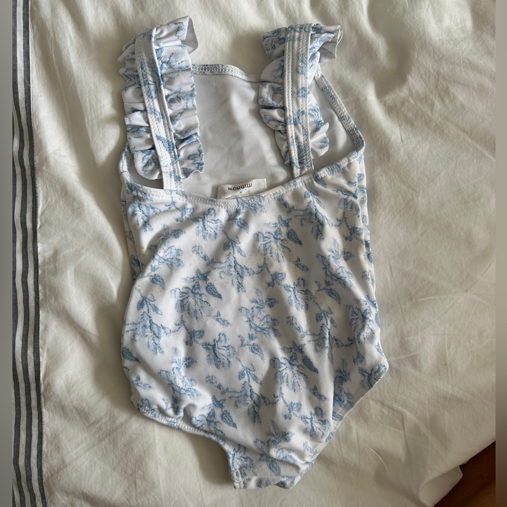 BROCK X MINNOW Floral Ruffle Strap One Piece Swimsuit. Size 1